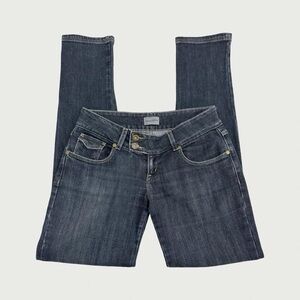 Low Rise Straight Leg Skinny Jeans